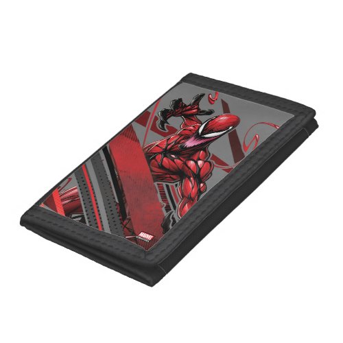Spider_Man  Carnage Recto Linear Graphic Trifold Wallet