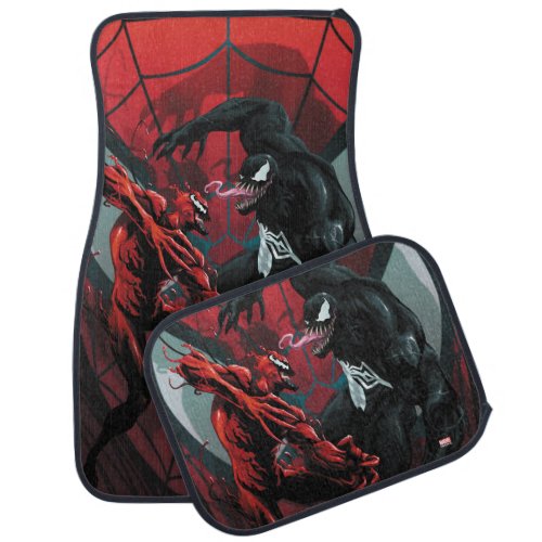 Spider_Man Carnage Versus Venom Painting Car Floor Mat