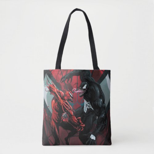 Spider_Man Carnage Versus Venom Painting Tote Bag