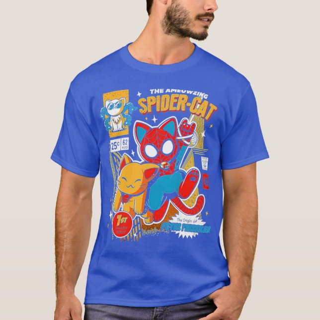 Spider Man Cat T-Shirt (Front)