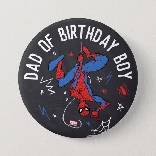 Spider_Man Chalkboard Birthday Button
