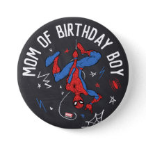 Spider-Man Chalkboard Birthday Button