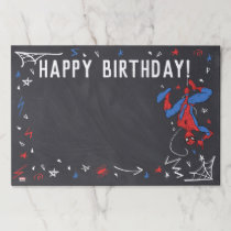 Spider-Man Chalkboard Birthday Disposable Placemat