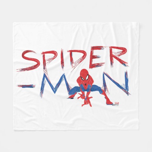 Spider_Man Character Art Name Fleece Blanket