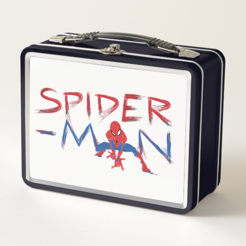 Spider_Man Character Art Name Metal Lunch Box