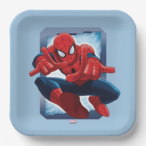 Spider_Man Character Card Paper Plates