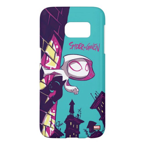 Spider_Man  Chibi Ghost_Spider On The Lookout Samsung Galaxy S7 Case