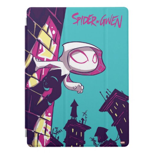 Spider_Man  Chibi Ghost_Spider On The Lookout iPad Pro Cover