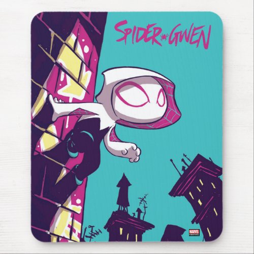 Spider_Man  Chibi Ghost_Spider On The Lookout Mouse Pad