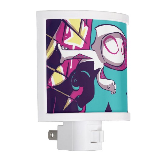 Spider-Man | Chibi Ghost-Spider On The Lookout Night Light (Right)