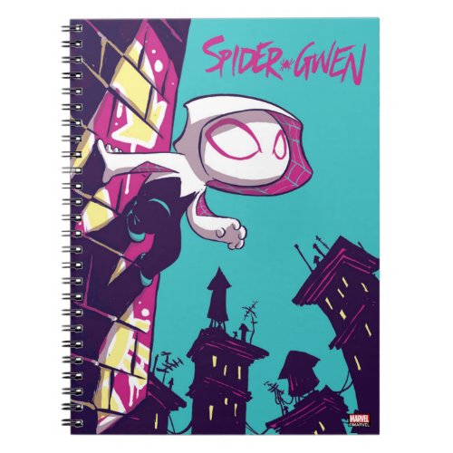 Spider_Man  Chibi Ghost_Spider On The Lookout Notebook