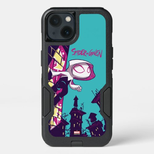 Spider_Man  Chibi Ghost_Spider On The Lookout iPhone 13 Case