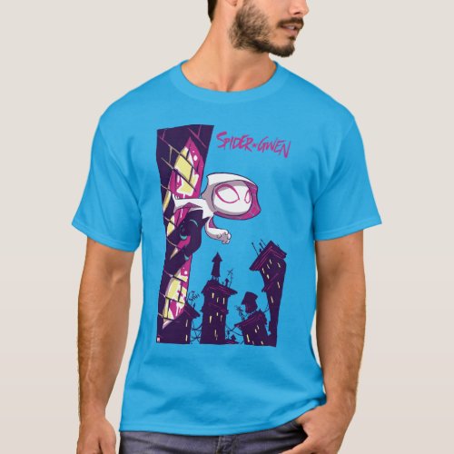 Spider_Man  Chibi Ghost_Spider On The Lookout T_Shirt