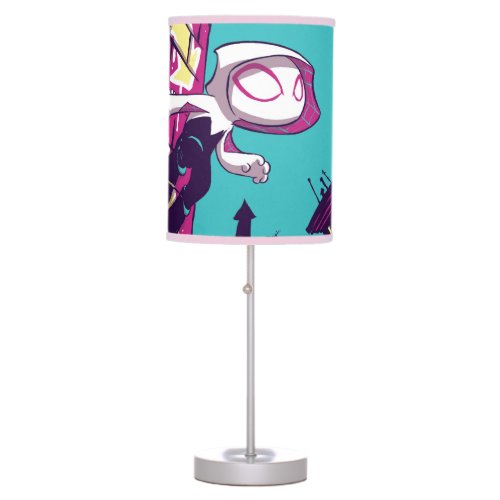 Spider_Man  Chibi Ghost_Spider On The Lookout Table Lamp