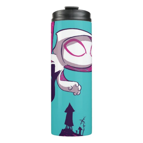 Spider_Man  Chibi Ghost_Spider On The Lookout Thermal Tumbler
