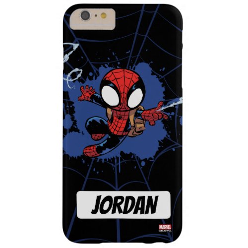Spider_Man  Chibi Spider_Man Web_Swinging Barely There iPhone 6 Plus Case