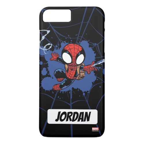 Spider_Man  Chibi Spider_Man Web_Swinging iPhone 8 Plus7 Plus Case