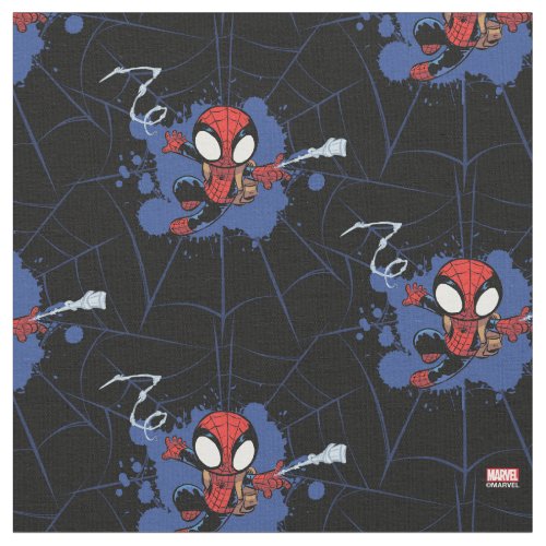 Spider_Man  Chibi Spider_Man Web_Swinging Fabric