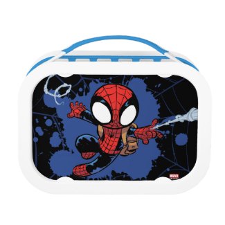 Spider-Man | Chibi Spider-Man Web-Swinging Lunch Box