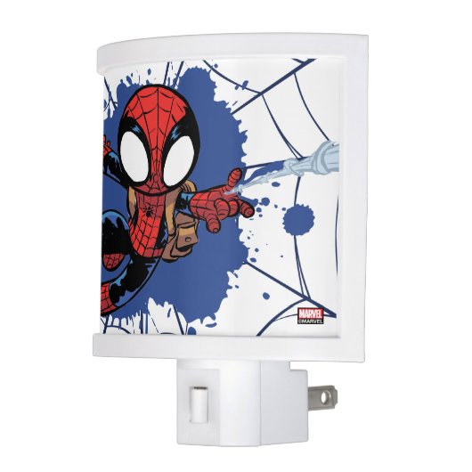 Spider-Man | Chibi Spider-Man Web-Swinging Night Light (Left)