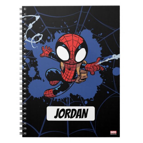 Spider_Man  Chibi Spider_Man Web_Swinging Notebook