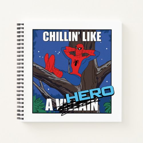 Spider_Man Chillin Meme Graphic Notebook
