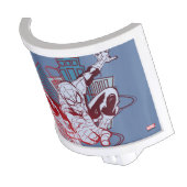 Spider-Man & City Sketch Night Light (Angled)