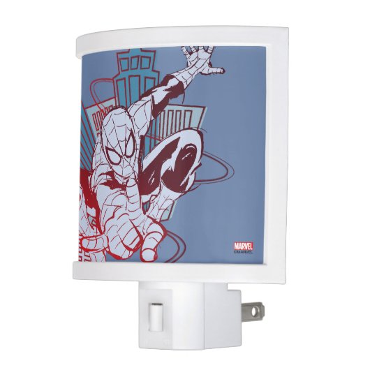 Spider-Man & City Sketch Night Light (Left)