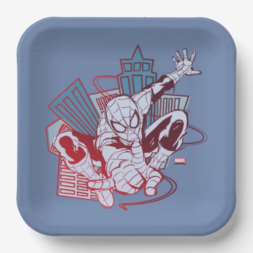 Spider_Man  City Sketch Paper Plates