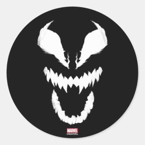 Spider_Man Classics  Face of Venom Classic Round Sticker