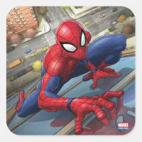 Retro Spider-Man Wall Crawl Sticker, Zazzle