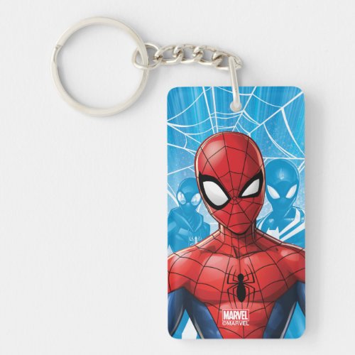 Spider_Man  Close_up Expression Comic Panel Keychain