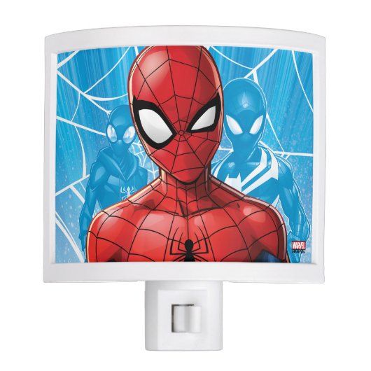 Spider-Man | Close-up Expression Comic Panel Night Light (Front)