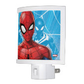 Spider-Man | Close-up Expression Comic Panel Night Light (Left)