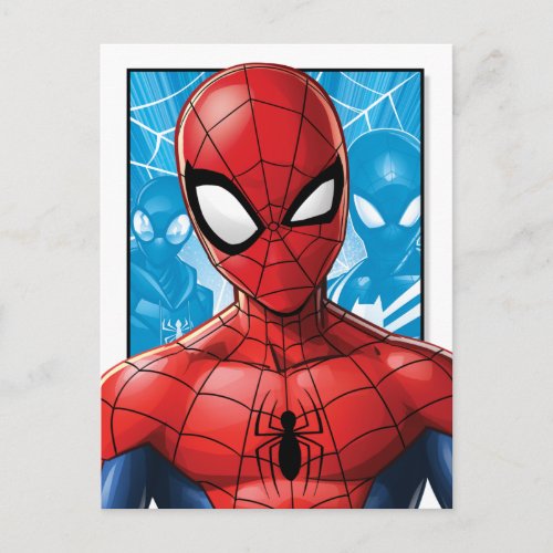 Spider_Man  Close_up Expression Comic Panel Postcard