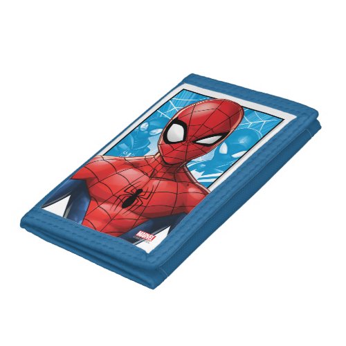 Spider_Man  Close_up Expression Comic Panel Trifold Wallet