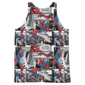 Spider-Man Comic Panel Pattern All-Over-Print Tank Top (Back)