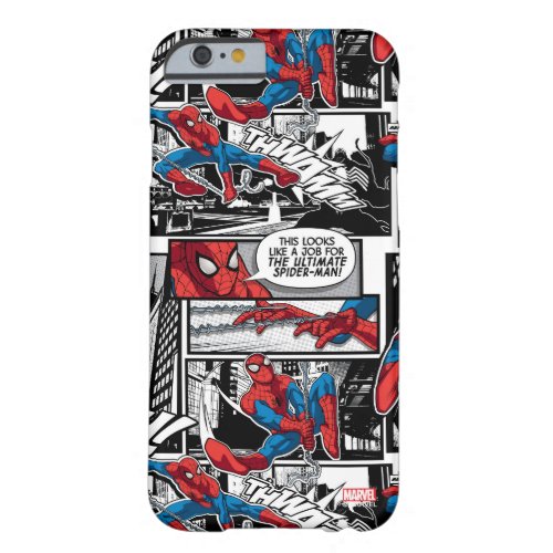 Spider_Man Comic Panel Pattern Barely There iPhone 6 Case