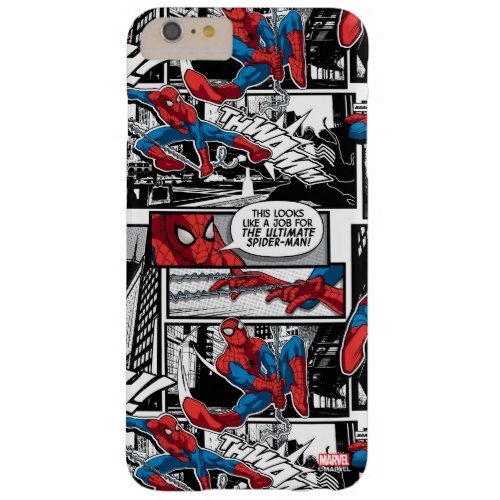 Spider_Man Comic Panel Pattern Barely There iPhone 6 Plus Case