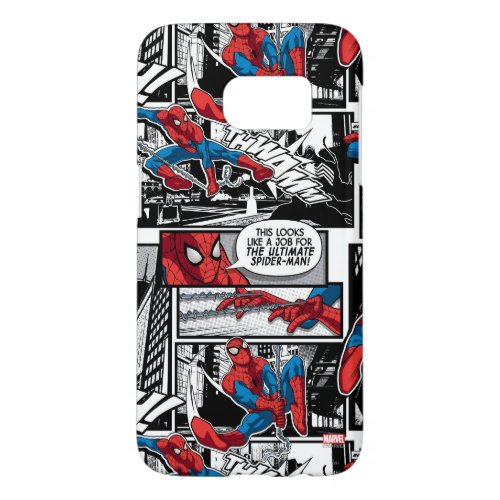 Spider_Man Comic Panel Pattern Samsung Galaxy S7 Case