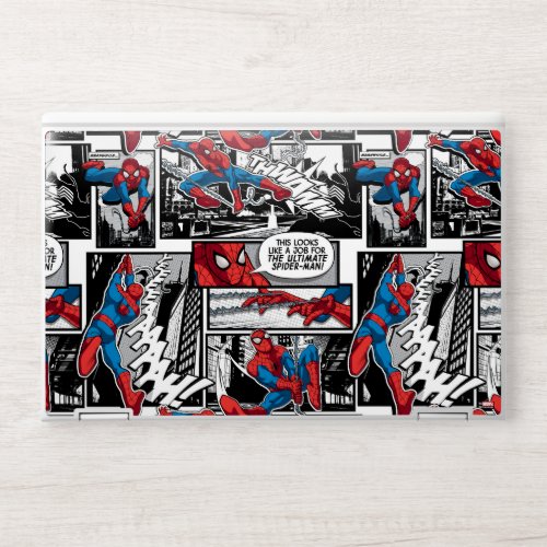 Spider_Man Comic Panel Pattern HP Laptop Skin