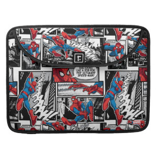 Spider-Man Comic Panel Pattern MacBook Pro Sleeve