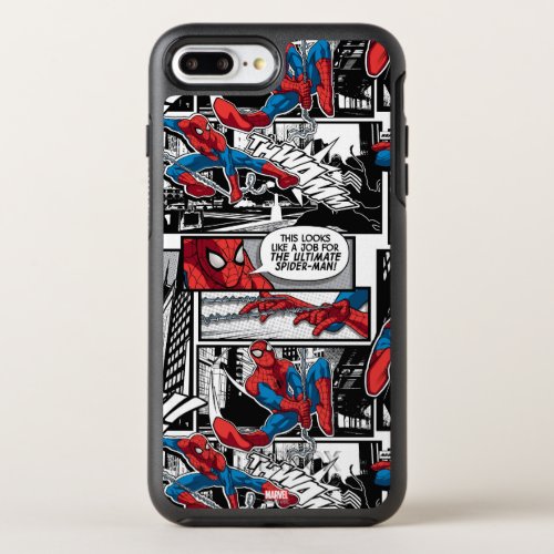 Spider_Man Comic Panel Pattern OtterBox Symmetry iPhone 8 Plus7 Plus Case