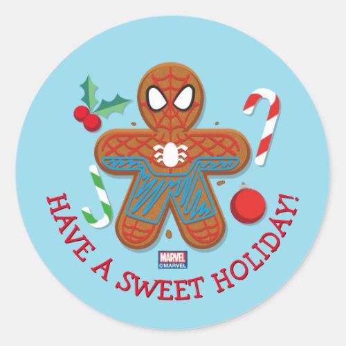 Spider_Man Cookie Classic Round Sticker