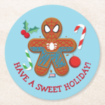 Spider-Man Cookie Round Paper Coaster