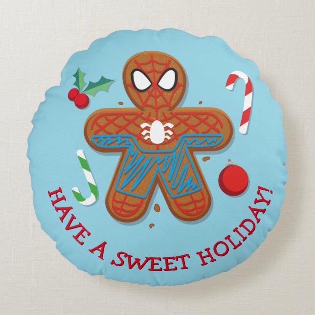Spider-Man Cookie Round Pillow (Front)