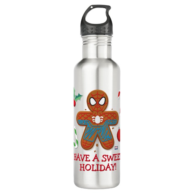 Spider-Man Cookie Stainless Steel Water Bottle (Front)