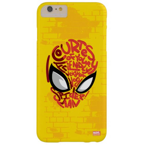 Spider_Man  Courtesy Quote Typographic Head Barely There iPhone 6 Plus Case