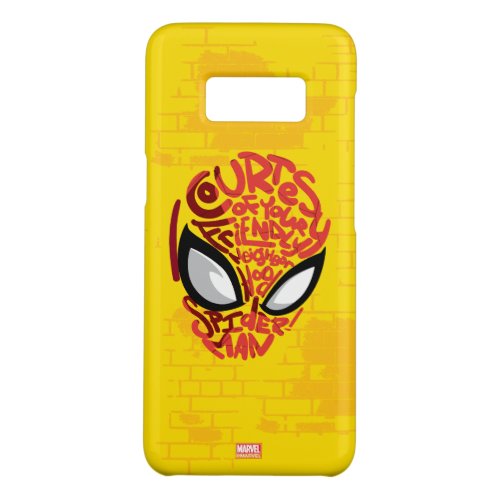 Spider_Man  Courtesy Quote Typographic Head Case_Mate Samsung Galaxy S8 Case