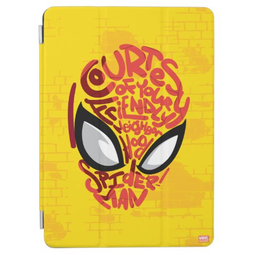 Spider_Man  Courtesy Quote Typographic Head iPad Air Cover